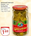 Gewürzgurken Angebote von Spreewald Feldmann bei GLOBUS Bochum für 1,69 €
