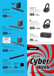 Fernseher im MediaMarkt Saturn Prospekt "Let’s Go Deals! Black Week" mit 16 Seiten (Halberstadt)