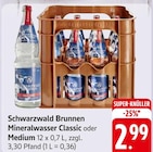 Mineralwasser Classic oder Medium Angebote von Schwarzwald Brunnen bei EDEKA Ulm für 2,99 €