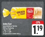 Golden Toast im Angebot bei EDEKA in Hoyerswerda Golden Toast Angebote bei EDEKA Hoyerswerda für 1,19 €