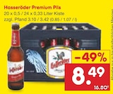 Premium Pils Angebote von Hasseröder bei Netto Marken-Discount Braunschweig für 8,49 €