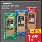 Aktuelles Leberwurst Angebot bei Netto Marken-Discount in Ulm ab 1,49 €