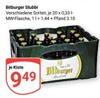 Stubbi im Angebot bei GLOBUS in Datteln Stubbi Angebote von Bitburger bei GLOBUS Datteln für 9,49 €