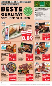Rumpsteak im aktuellen Kaufland Prospekt (Heilbronn) Rumpsteak im Kaufland Prospekt "KNÜLLER" mit 54 Seiten (Heilbronn)