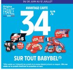 Promo 34 % avantage carte sur tout BABYBEL à  dans le catalogue Intermarché Super à Brionne