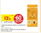 Café en grains absolu intensité 7 - L'OR à 5,56 € dans le catalogue Intermarché