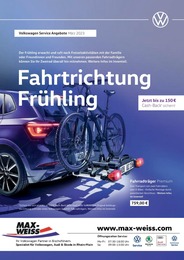 Volkswagen Prospekt "Fahrtrichtung Frühling" für Hochheim, 1 Seite, 01.03.2023 - 31.05.2023 Volkswagen Prospekt "Fahrtrichtung Frühling" für Hochheim, 1 Seite, 01.03.2023 - 31.05.2023