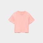 La Halle Paris - Promo T-shirt manches courtes coton rose poudrée fille Promo T-shirt manches courtes coton rose poudrée fille à 3,99 € dans le catalogue La Halle à Paris