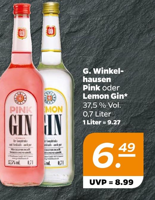 Pink oder Lemon Gin