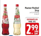 Himbeer oder Holunderblüte Angebote von Mautner Markhof bei EDEKA Augsburg für 2,99 €