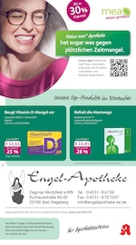 mea - meine apotheke Apotheken Prospekt der aktuellen Woche mit 4 Seiten, gültig von 01.10.2026 bis 31.10.2026, in Klein Rönnau und Umgebung Aktueller mea - meine apotheke Apotheken Prospekt in Klein Rönnau und Umgebung, "Unsere Oktober-Angebote" mit 4 Seiten, 01.10.2026 - 31.10.2026