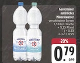 Natürliches Mineralwasser Naturell Angebote von Gerolsteiner bei E center Amberg für 0,79 €