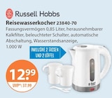 Reisewasserkocher 23840-70 im V-Markt Prospekt Reisewasserkocher 23840-70 von Russell Hobbs im aktuellen V-Markt Prospekt für 12,99 €