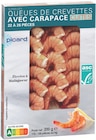 Queues de crevettes tropicales cuites avec carapace ASC - PICARD en promo chez Picard Courbevoie à 6,99 €