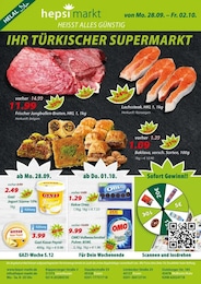 Supermarkt Prospekt von Hepsi Markt Herten Hepsi Markt Prospekt: "IHR TÜRKISCHER SUPERMARKT", 12 Seiten, 28.09.2026 - 02.10.2026