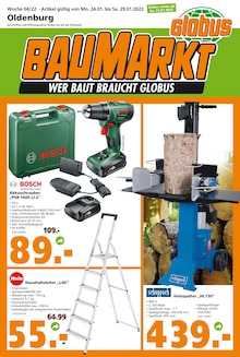 Globus-Baumarkt Prospekt für Wiefelstede mit 17 Seiten Globus-Baumarkt Prospekt für Wiefelstede: WER BAUT BRAUCHT GLOBUS, 17 Seiten, 23.01.2022 - 29.01.2022