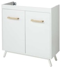 Promo Meuble sous-vasque à poser "Ladoga" - Blanc - l.80 cm à 85,00 € dans le catalogue Brico Dépôt à Cesson-Sévigné