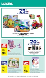 Prix et réduction Jouets dans le prospectus Carrefour en cours Offre Jouets dans le catalogue Carrefour du moment à la page 69
