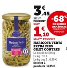 Promo HARICOTS VERTS EXTRA FINS à 1,10 € dans le catalogue Hyper U à Les Herbiers