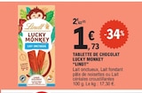 Lucky Monkey Lait Onctueux - Lindt dans le catalogue E.Leclerc