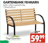 Gartenbank Fehmarn im Angebot bei Wreesmann in Weimar Gartenbank Fehmarn Angebote von Top Garten bei Wreesmann Weimar für 59,99 €