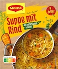 Suppe mit Rind von Maggi für 0,69 € bei REWE im Angebot Suppe mit Rind von Maggi im aktuellen REWE Prospekt