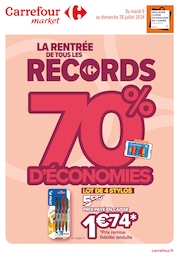 Catalogue Carrefour Market "LA RENTRÉE DE TOUS LES RECORDS" à Torcé-en-Vallée et alentours, 19 pages, 09/07/2024 - 28/07/2024