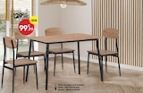 Table de repas et 4 chaises en promo chez Maxi Bazar Table de repas et 4 chaises dans le catalogue Maxi Bazar