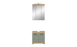 Badmöbel-Set SCHLOONSEE 2 teilig inklusive LED Beleuchtung bestehend aus: Waschbeckenunterschrank Spiegelschrank LED Badaufsatzleuchte Schloonsee im Höffner Prospekt Badmöbel-Set SCHLOONSEE 2 teilig inklusive LED Beleuchtung bestehend aus: Waschbeckenunterschrank Spiegelschrank LED Badaufsatzleuchte Schloonsee von im aktuellen Höffner Prospekt für 265,00 €