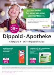 Aktueller mea - meine apotheke Apotheke Prospekt in Glashütte und Umgebung, "Unsere Dezember-Angebote" mit 4 Seiten, 01.12.2024 - 31.12.2024