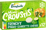 MINI CROUSTIS ÉPINARD COURGETTE CHÈVRE SURGELÉS BONDUELLE - BONDUELLE en promo chez Auchan Hypermarché MINI CROUSTIS ÉPINARD COURGETTE CHÈVRE SURGELÉS BONDUELLE - BONDUELLE dans le catalogue Auchan Hypermarché