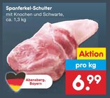 Aktuelle Schweinefleisch Angebote bei Netto Marken-Discount in Regensburg Aktuelles Spanferkel-Schulter Angebot bei Netto Marken-Discount in Regensburg ab 6,99 €
