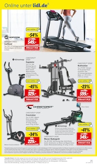 Ergometer im Lidl Prospekt "LIDL LOHNT SICH" mit 61 Seiten (Halle (Saale))