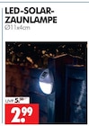 Aktuelles LED-SOLAR-ZAUNLAMPE Angebot bei Wreesmann in Dresden ab 2,99 €