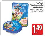 Streich-Creme oder Schinken-Wurst im Angebot bei EDEKA in Gera Streich-Creme oder Schinken-Wurst Angebote von Paw Patrol bei EDEKA Gera für 1,49 €