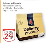 Kaffeepads Angebote von Dallmayr bei GLOBUS Wetzlar für 2,22 €