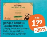 Aktuelles Bambus Taschentücher Angebot bei tegut in Stuttgart ab 1,99 €