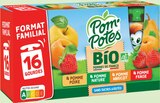 Gourdes Compotes BIO Pomme, Pomme Fraise, Pomme Abricot, Pomme Poire - POM'POTES dans le catalogue Intermarché Hyper