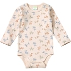 Body Langarm mit Ballontier-Muster, beige, Gr. 86/92 bei dm-drogerie markt im Prospekt "" für 6,90 €