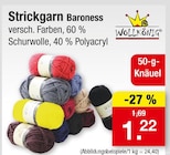 Strickgarn Baroness im Angebot bei Zimmermann in Lingen Strickgarn Baroness Angebote von Wollkönig bei Zimmermann Lingen für 1,22 €
