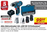 Akku-Bohrschrauber-Set GSR 12V-15 Professional bei toom Baumarkt im Burg Prospekt für 99,99 €