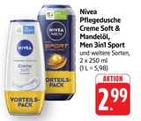 Pflegedusche Creme Soft & Mandelöl Angebote von Nivea bei E center Lahr für 2,99 €