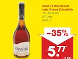 Weinbrand oder Creme Sahnelikör im Angebot bei Netto Marken-Discount in Herten Weinbrand oder Creme Sahnelikör Angebote von Chantre bei Netto Marken-Discount Herten für 5,77 €