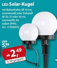 Aktuelles LED-Solar-Kugel Angebot bei Sonderpreis Baumarkt in Leipzig ab 2,49 €