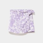 Jupe-short courte avec taille élastiquée parme fille - La Halle Jupe-short courte avec taille élastiquée parme fille à 10,99 € dans le catalogue La Halle