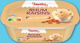 Bac glacé Rhum Raisins - NETTO - Netto à Valence Bac glacé Rhum Raisins - NETTO en promo chez Netto Valence à 2,22 €