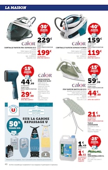 Promo Eau Déminéralisée dans le catalogue Hyper U du moment à la page 40