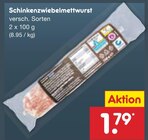 Schinkenzwiebelmettwurst Angebote bei Netto Marken-Discount Homburg für 1,79 €