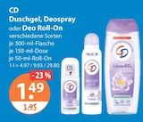 Duschgel im Angebot bei V-Markt in Regensburg Duschgel Angebote von CD bei V-Markt Regensburg für 1,49 €