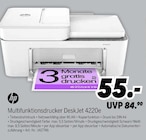 Multifunktionsdrucker DeskJet 4220e von hp für 55,00 € bei MEDIMAX im Angebot Multifunktionsdrucker DeskJet 4220e von hp im aktuellen MEDIMAX Prospekt